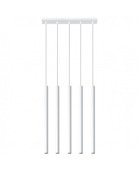Lampa wisząca PASTELO 5 biała Sollux SL.0468