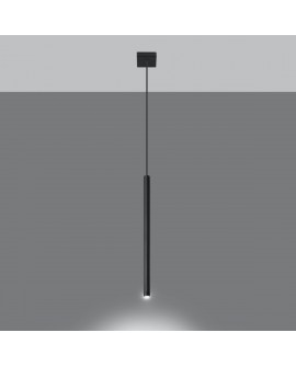 Lampa wisząca PASTELO 1 czarna Sollux SL.0469