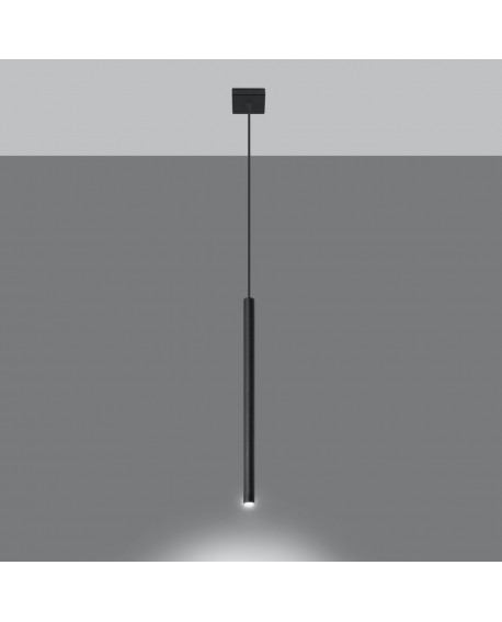 Lampa wisząca PASTELO 1 czarna Sollux SL.0469