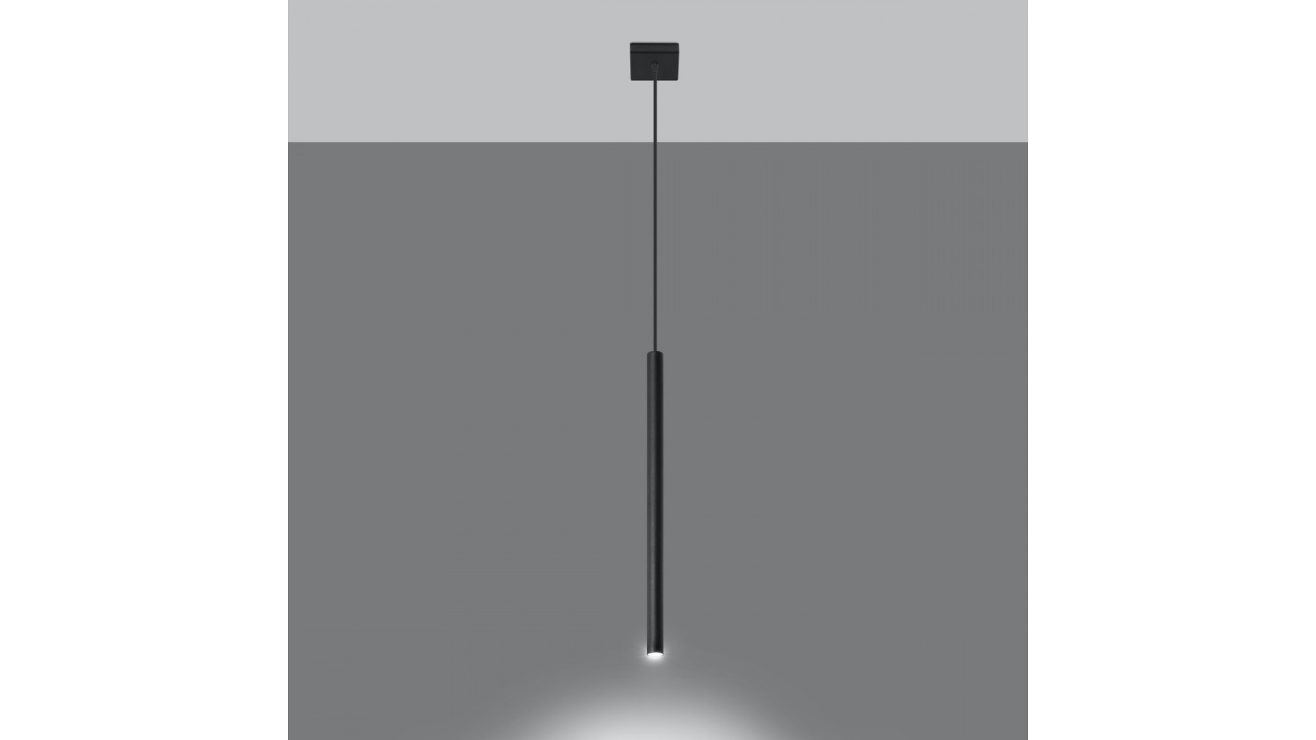 Lampa wisząca PASTELO 1 czarna Sollux SL.0469