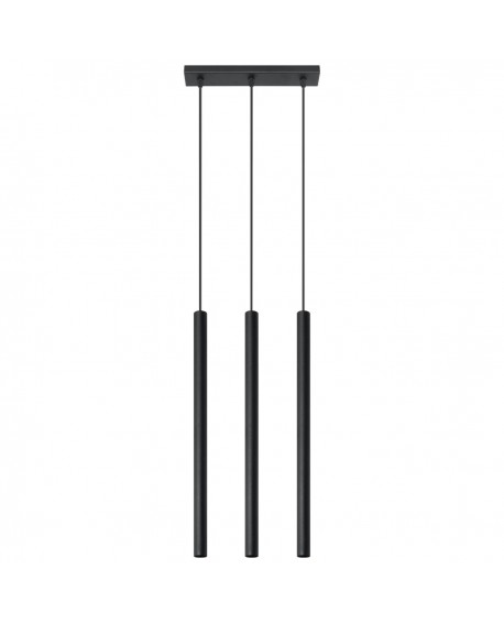 Lampa wisząca PASTELO 3 czarna Sollux SL.0470