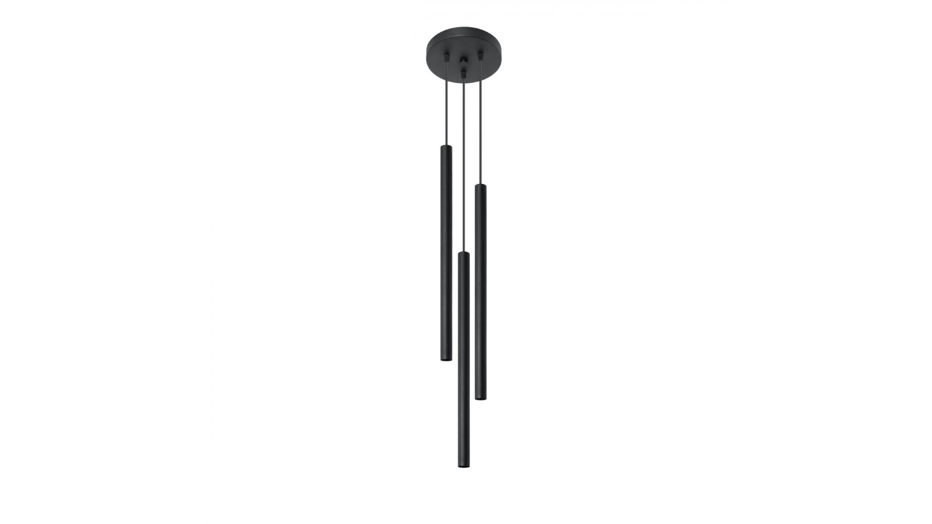 Lampa wisząca PASTELO 3P czarna Sollux SL.0471