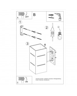 Kinkiet BLOCCO biały Sollux SL.0477