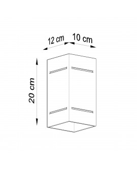 Kinkiet BLOCCO szary Sollux SL.0479