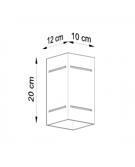 Kinkiet BLOCCO szary Sollux SL.0479