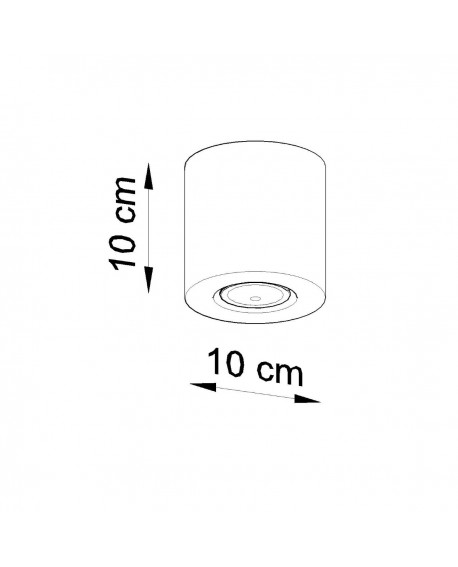 Plafon ORBIS beton Sollux SL.0488