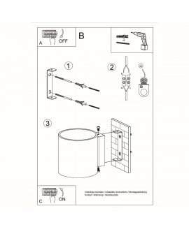 Kinkiet ORBIS naturalne drewno Sollux SL.0490