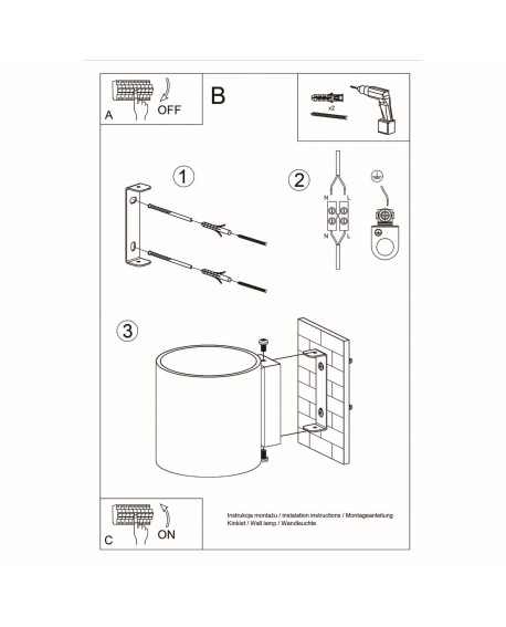 Kinkiet ORBIS naturalne drewno Sollux SL.0490