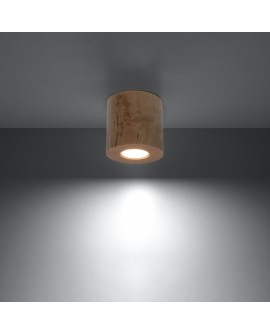 Plafon ORBIS naturalne drewno Sollux SL.0492