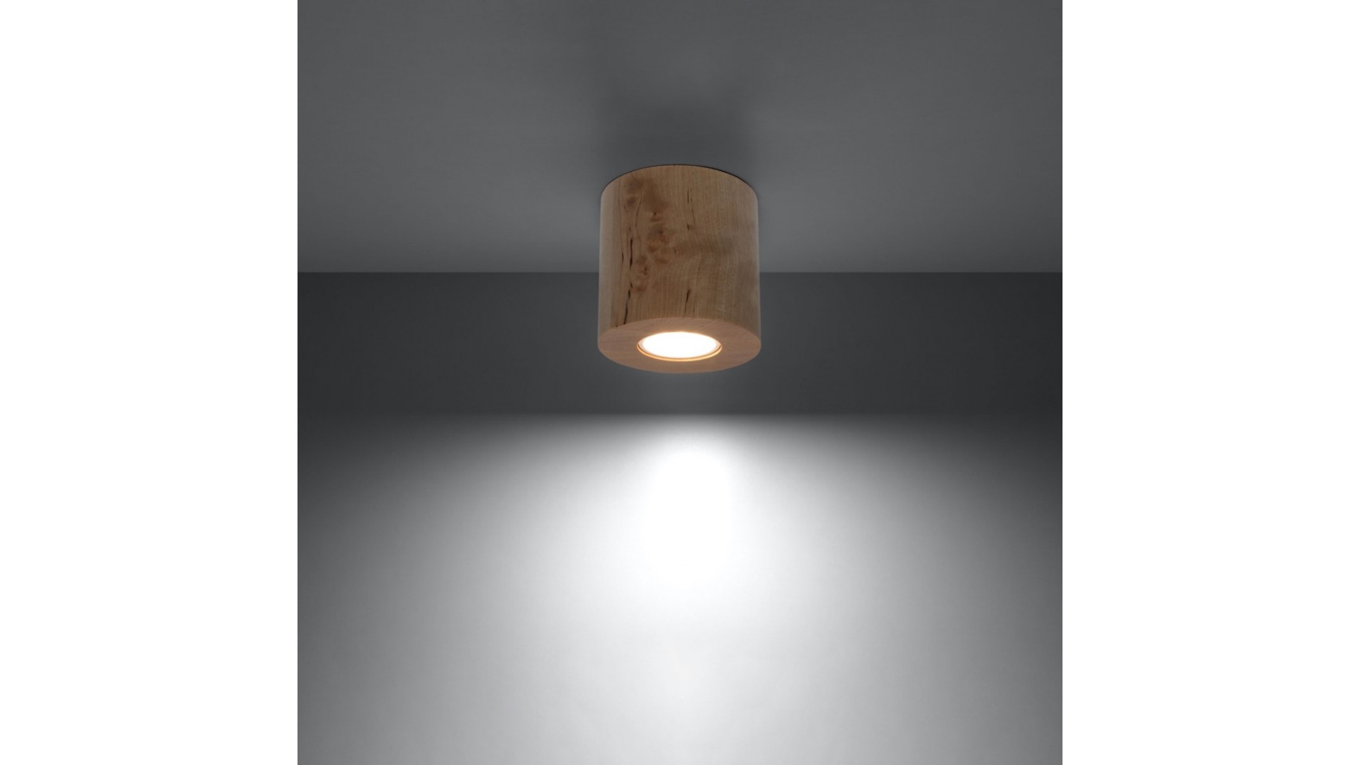 Plafon ORBIS naturalne drewno Sollux SL.0492