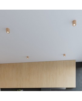 Plafon ORBIS naturalne drewno Sollux SL.0492