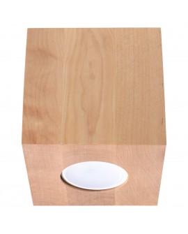 Plafon QUAD naturalne drewno Sollux SL.0493