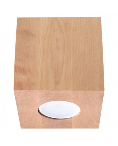 Plafon QUAD naturalne drewno Sollux SL.0493