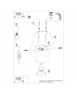 Plafon QUAD naturalne drewno Sollux SL.0493