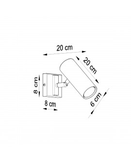 Kinkiet DIREZIONE czarny Sollux SL.0498