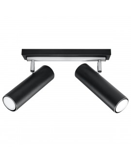 Plafon DIREZIONE 2 czarny Sollux SL.0500