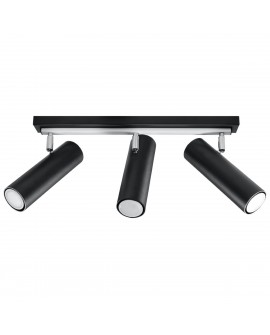 Plafon DIREZIONE 3 czarny Sollux SL.0501