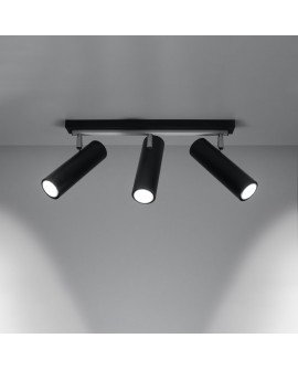 Plafon DIREZIONE 3 czarny Sollux SL.0501