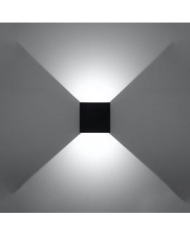 Kinkiet LUCA czarny LED IP54 Sollux SL.0545