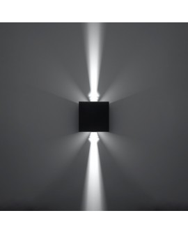 Kinkiet LUCA czarny LED IP54 Sollux SL.0545