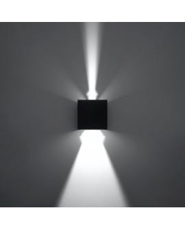 Kinkiet LUCA czarny LED IP54 Sollux SL.0545