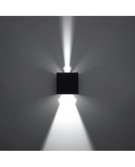 Kinkiet LUCA czarny LED IP54 Sollux SL.0545