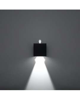 Kinkiet LUCA czarny LED IP54 Sollux SL.0545