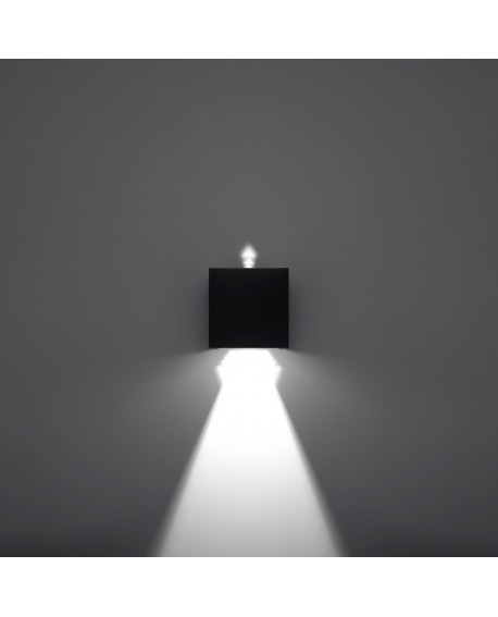 Kinkiet LUCA czarny LED IP54 Sollux SL.0545