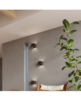 Kinkiet LUCA czarny LED IP54 Sollux SL.0545