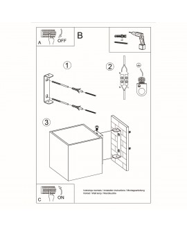 Kinkiet QUAD 1 antracyt Sollux SL.0565