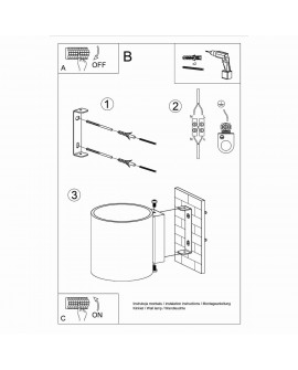 Kinkiet ORBIS 1 antracyt Sollux SL.0566