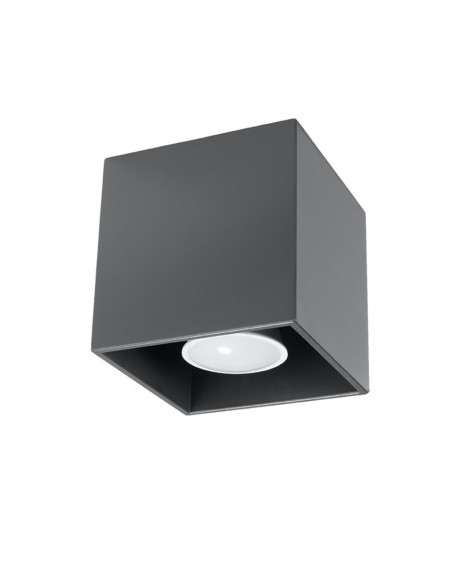 Plafon QUAD 1 antracyt Sollux SL.0567