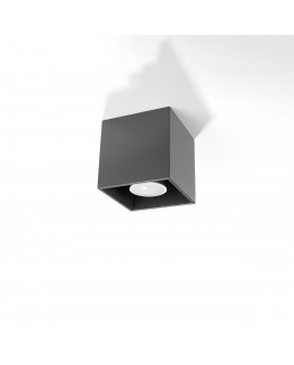 Plafon QUAD 1 antracyt Sollux SL.0567