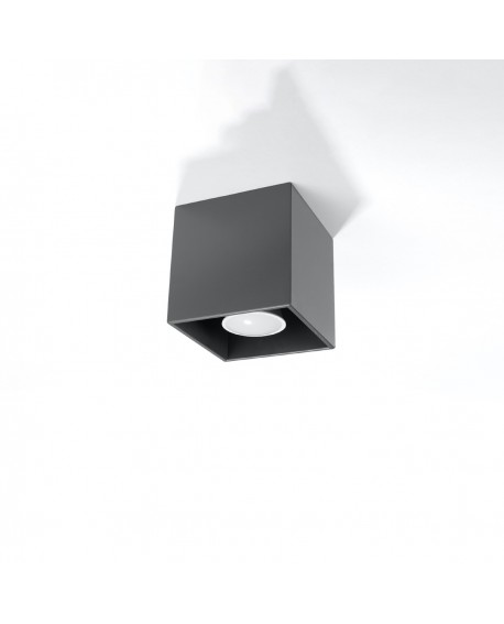 Plafon QUAD 1 antracyt Sollux SL.0567