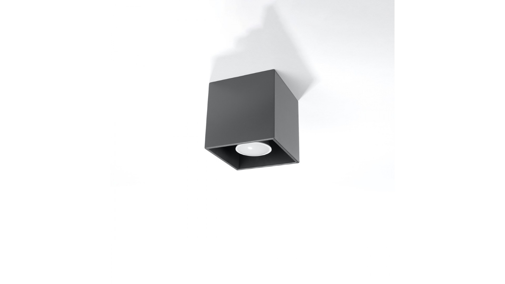 Plafon QUAD 1 antracyt Sollux SL.0567