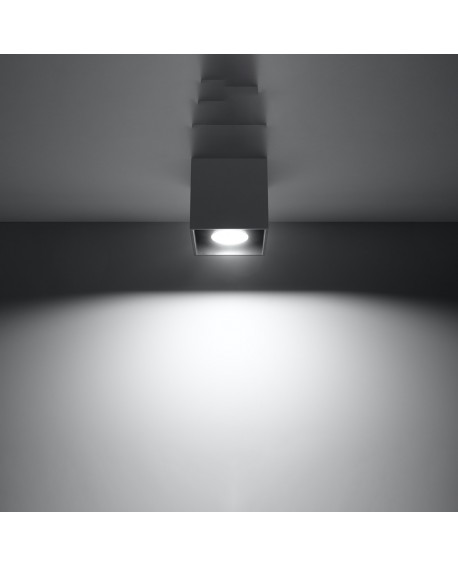 Plafon QUAD 1 antracyt Sollux SL.0567