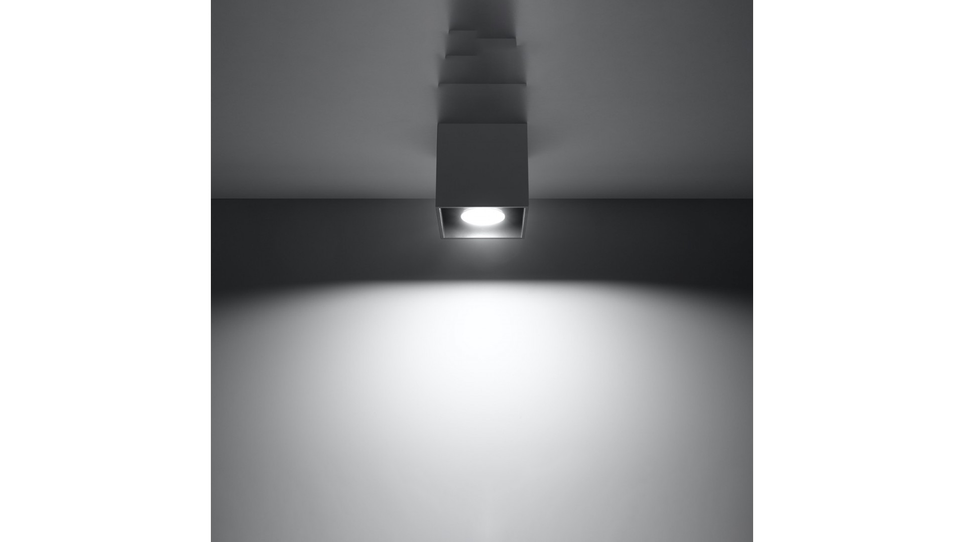 Plafon QUAD 1 antracyt Sollux SL.0567