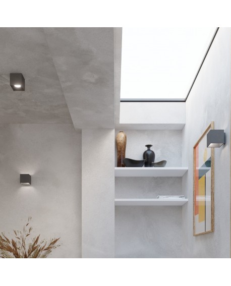 Plafon QUAD 1 antracyt Sollux SL.0567