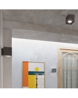 Plafon QUAD 1 antracyt Sollux SL.0567