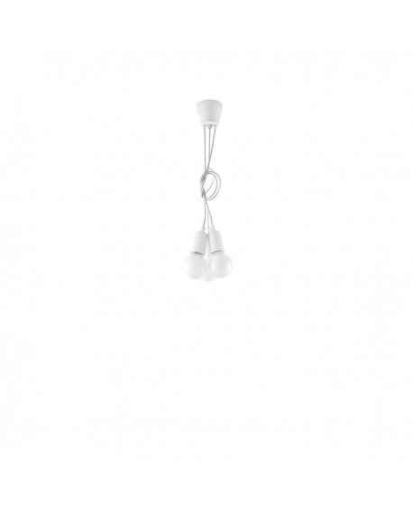 Lampa wisząca DIEGO 3 biała Sollux SL.0570