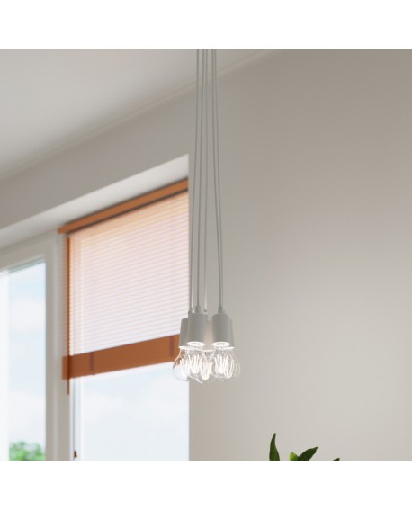 Lampa wisząca DIEGO 3 biała Sollux SL.0570