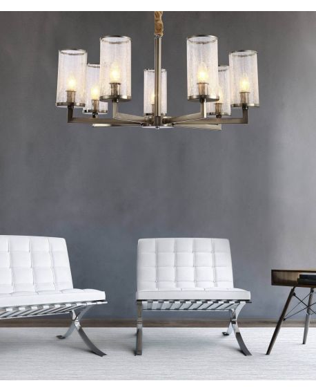 LAMPA WISZĄCA NOWOCZESNA SATYNOWA HOWARD W7 LUMINA DECO