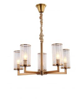 LAMPA WISZĄCA NOWOCZESNA MOSIĘŻNA HOWARD W5 LUMINA DECO