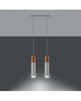 Lampa wisząca PABLO 2 biała Sollux SL.0629