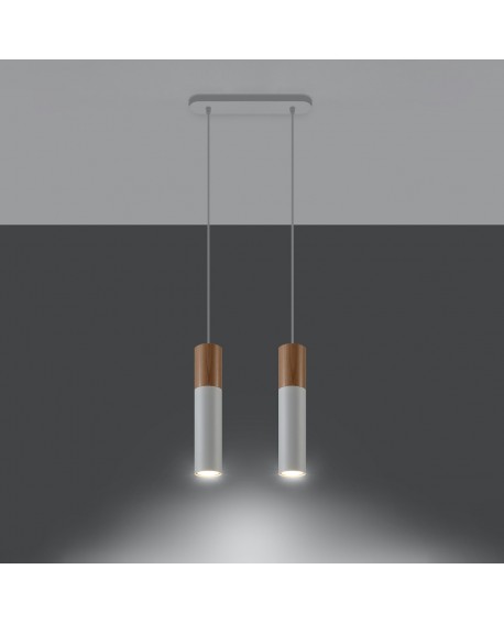 Lampa wisząca PABLO 2 biała Sollux SL.0629