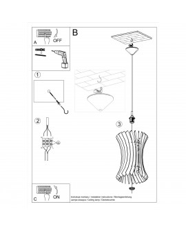 Lampa wisząca ORIANA Sollux SL.0642