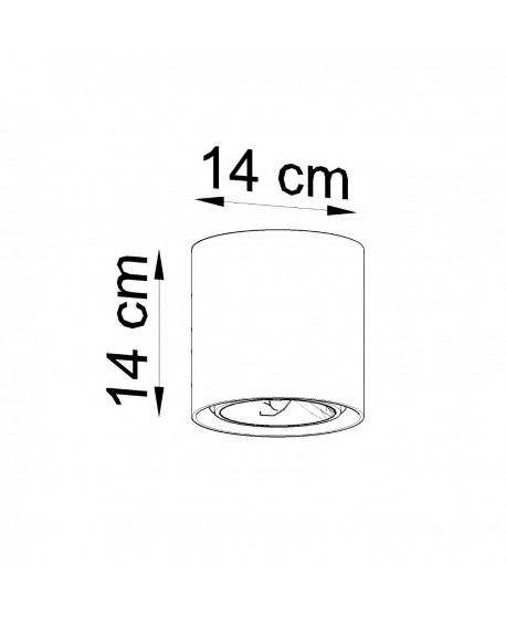 Plafon CULLO 140 beton Sollux SL.0645