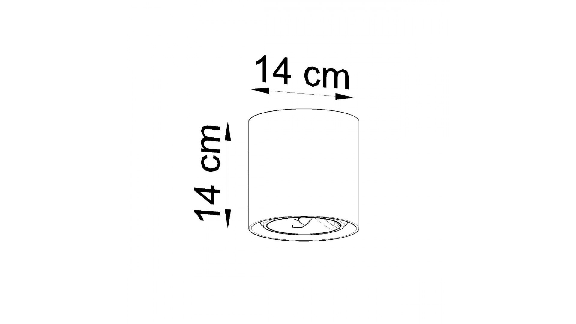 Plafon CULLO 140 beton Sollux SL.0645