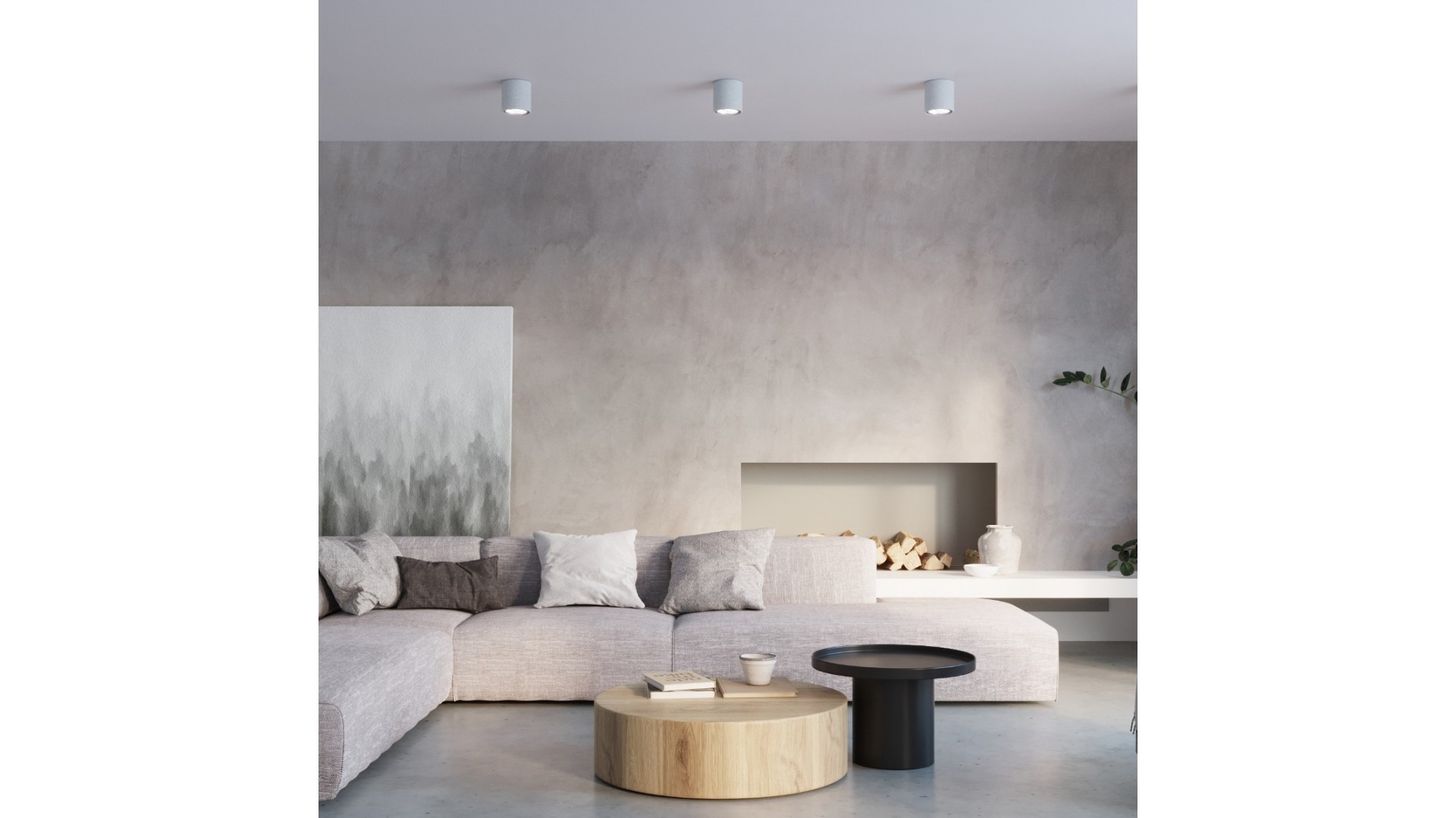 Plafon CULLO 140 beton Sollux SL.0645