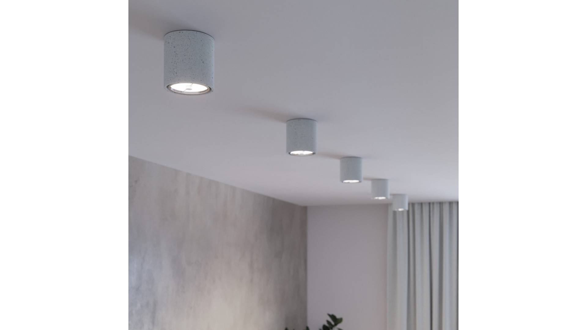 Plafon CULLO 140 beton Sollux SL.0645